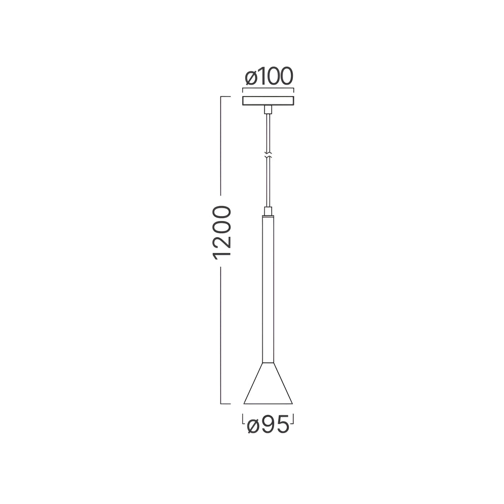 Braytron P011R Hanglamp Zwart 1H 1xGU10