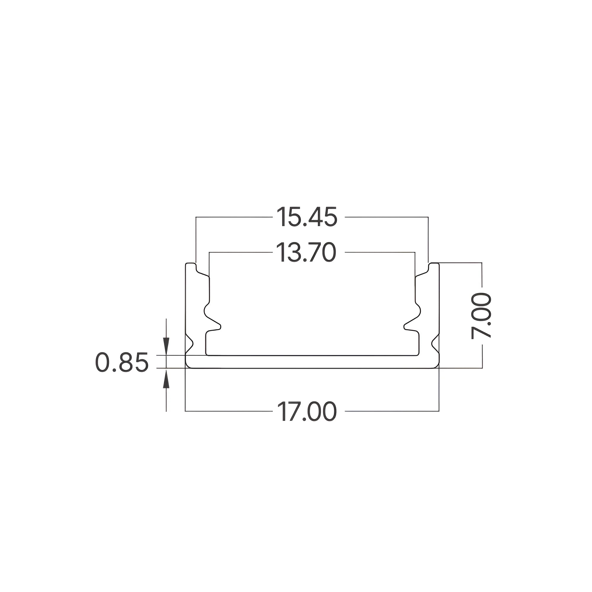 Braytron Sr1707 Aluminium Profiel Zwart 2MT