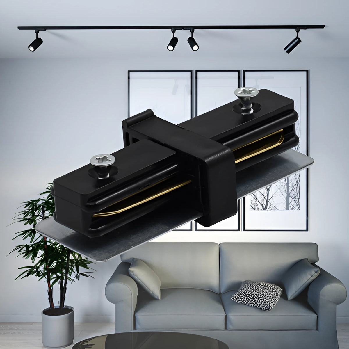 Braytron Middle Railconnector Zwart 2WRS