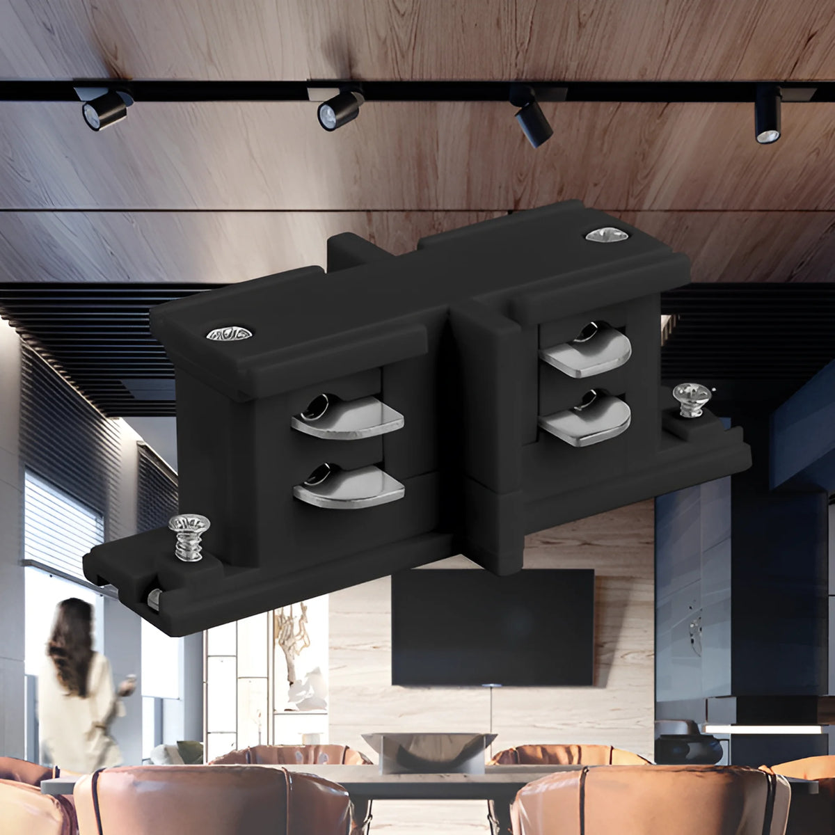 Braytron Middle Railconnector Zwart 4WRS