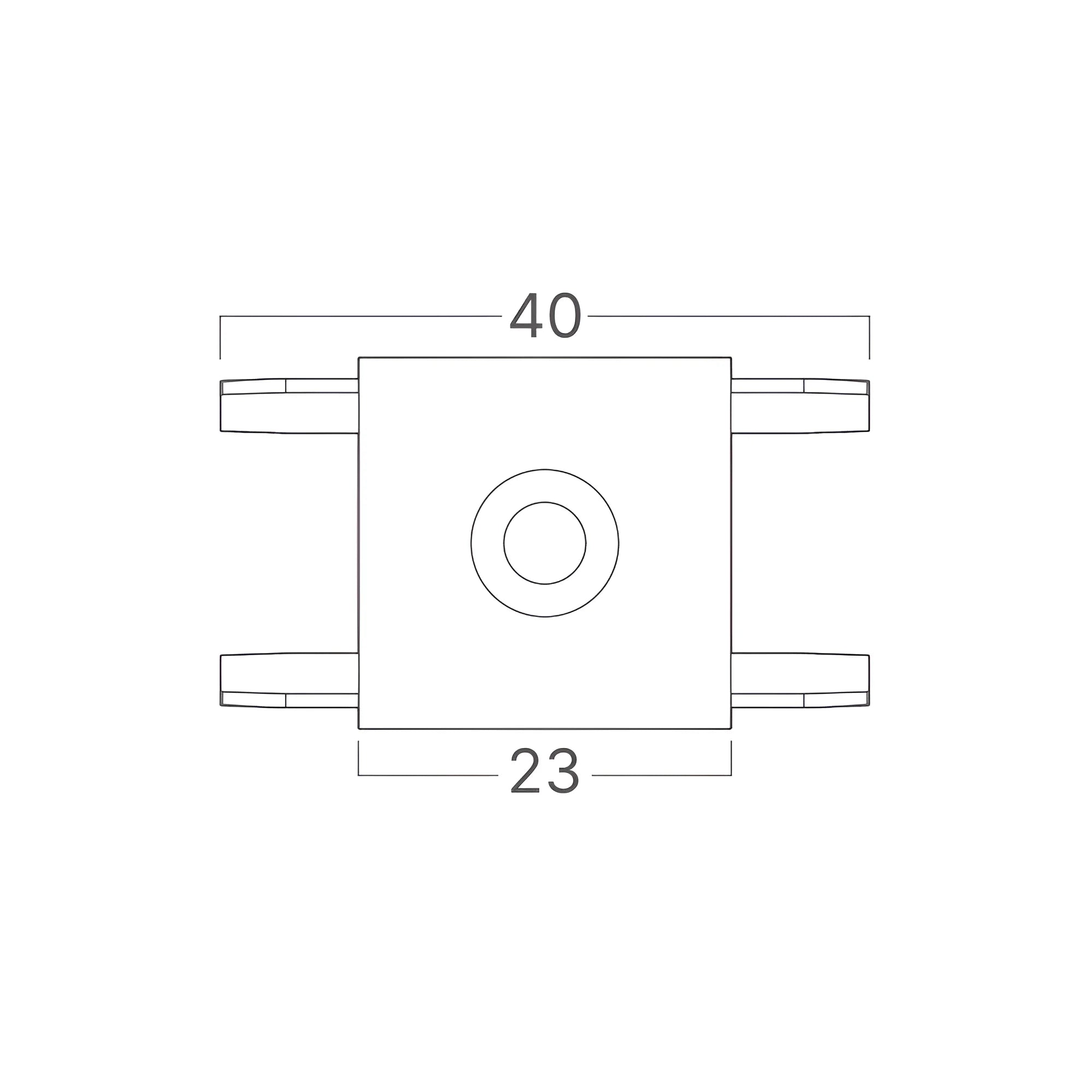Braytron S20B Connector 48VDC Zwart SR02