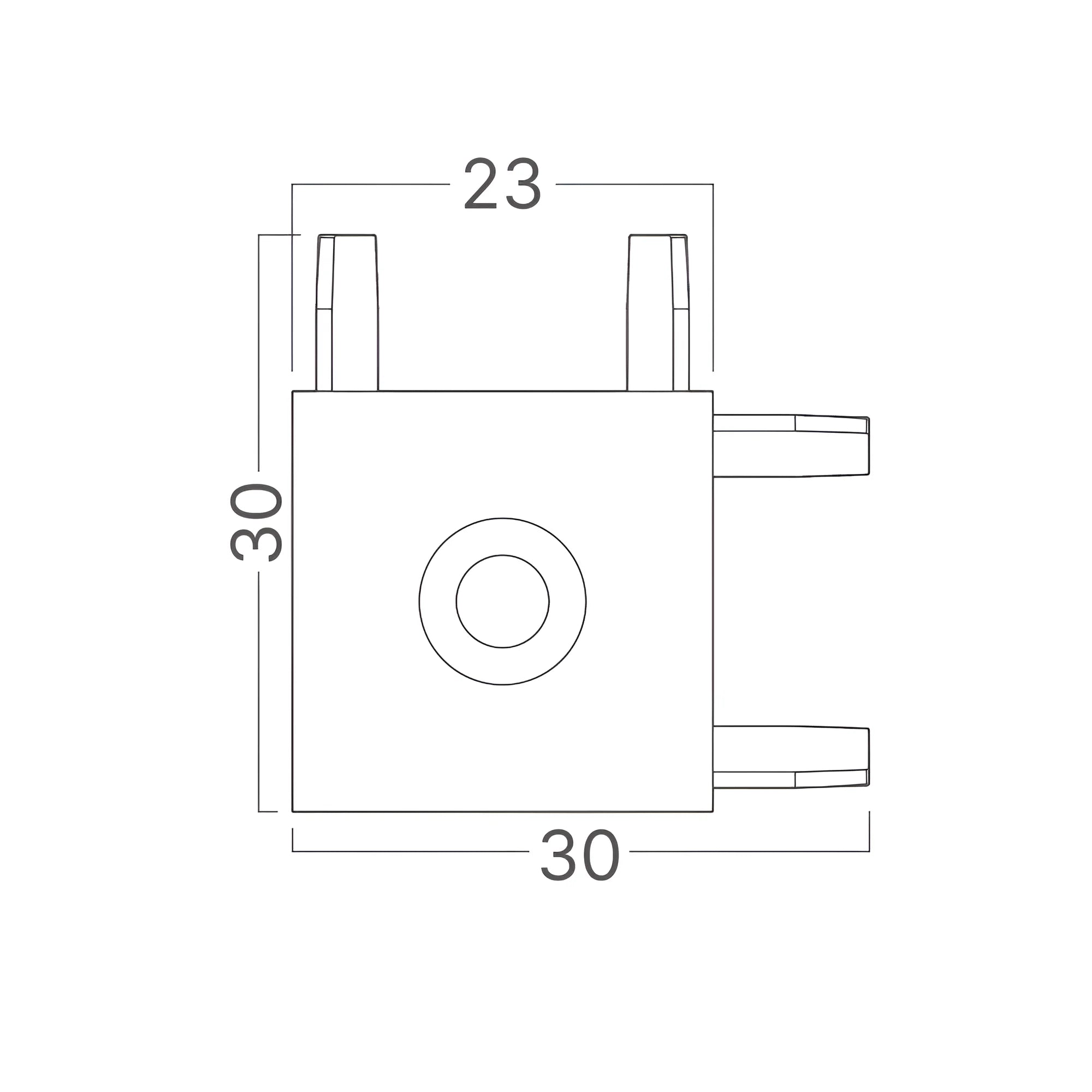 Braytron S20B Connector 48VDC Zwart SR02 MAG. L