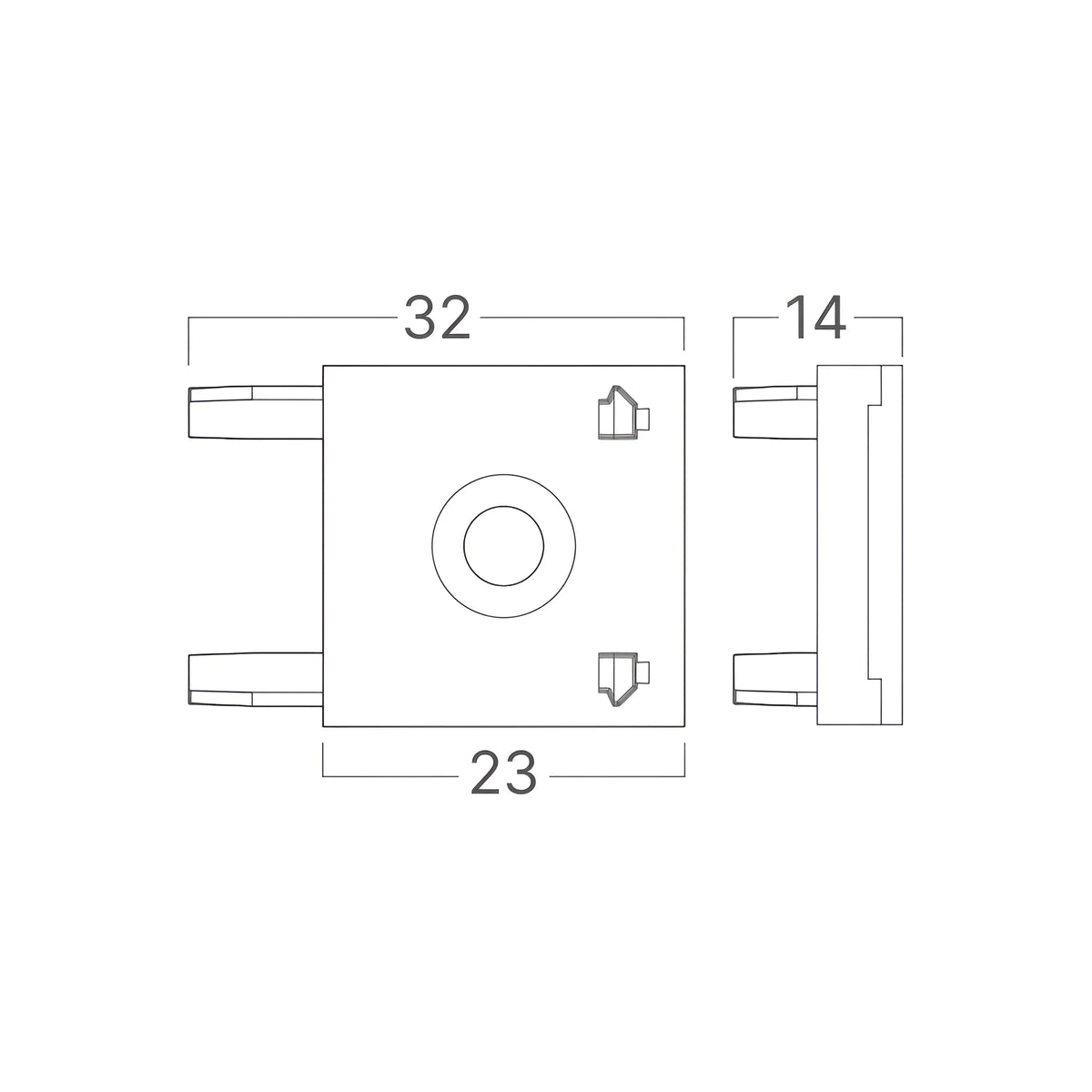 Braytron S20B Connector 48VDC Zwart SR02 MAG. L2