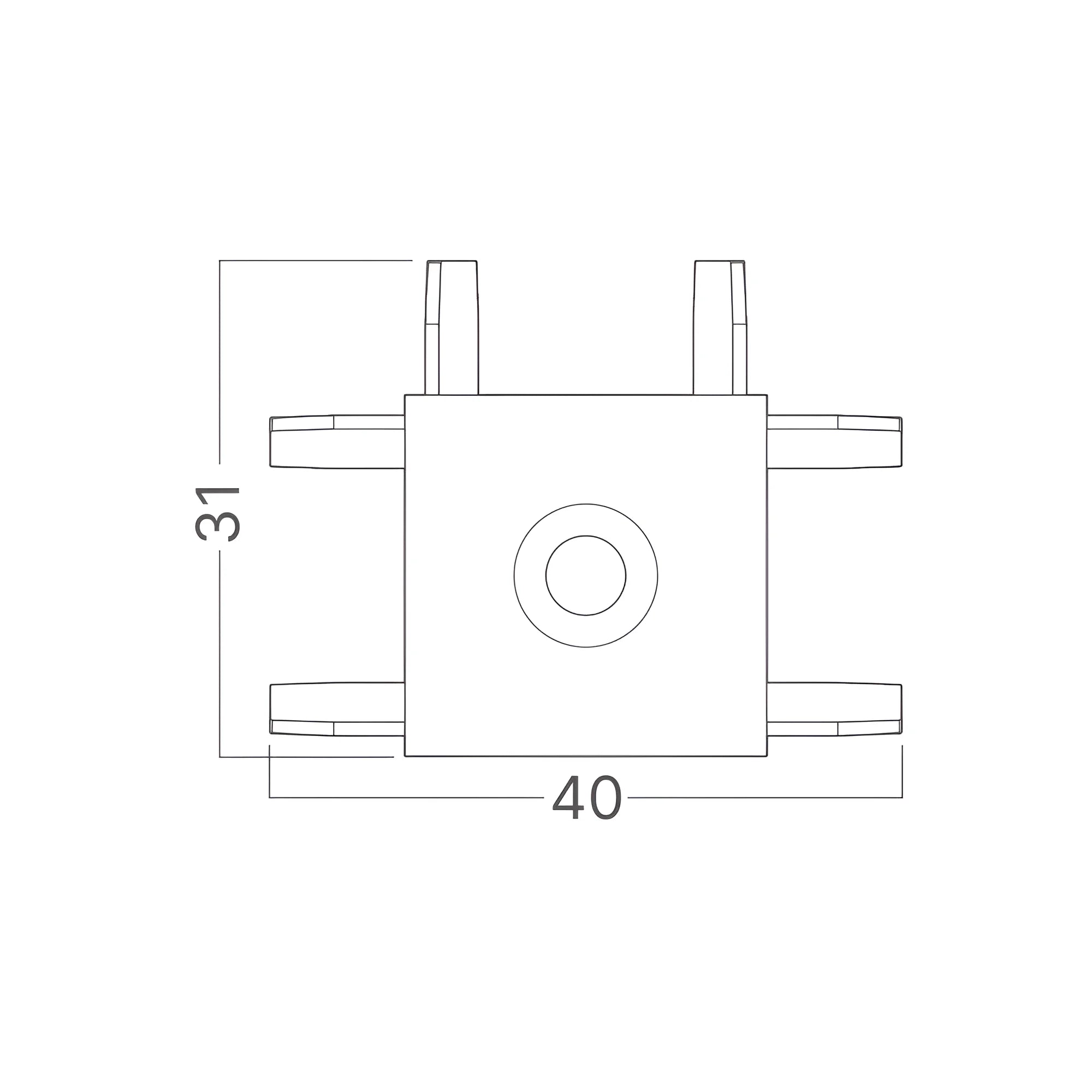 Braytron S20B Connector 48VDC Zwart SR02 MAG. T