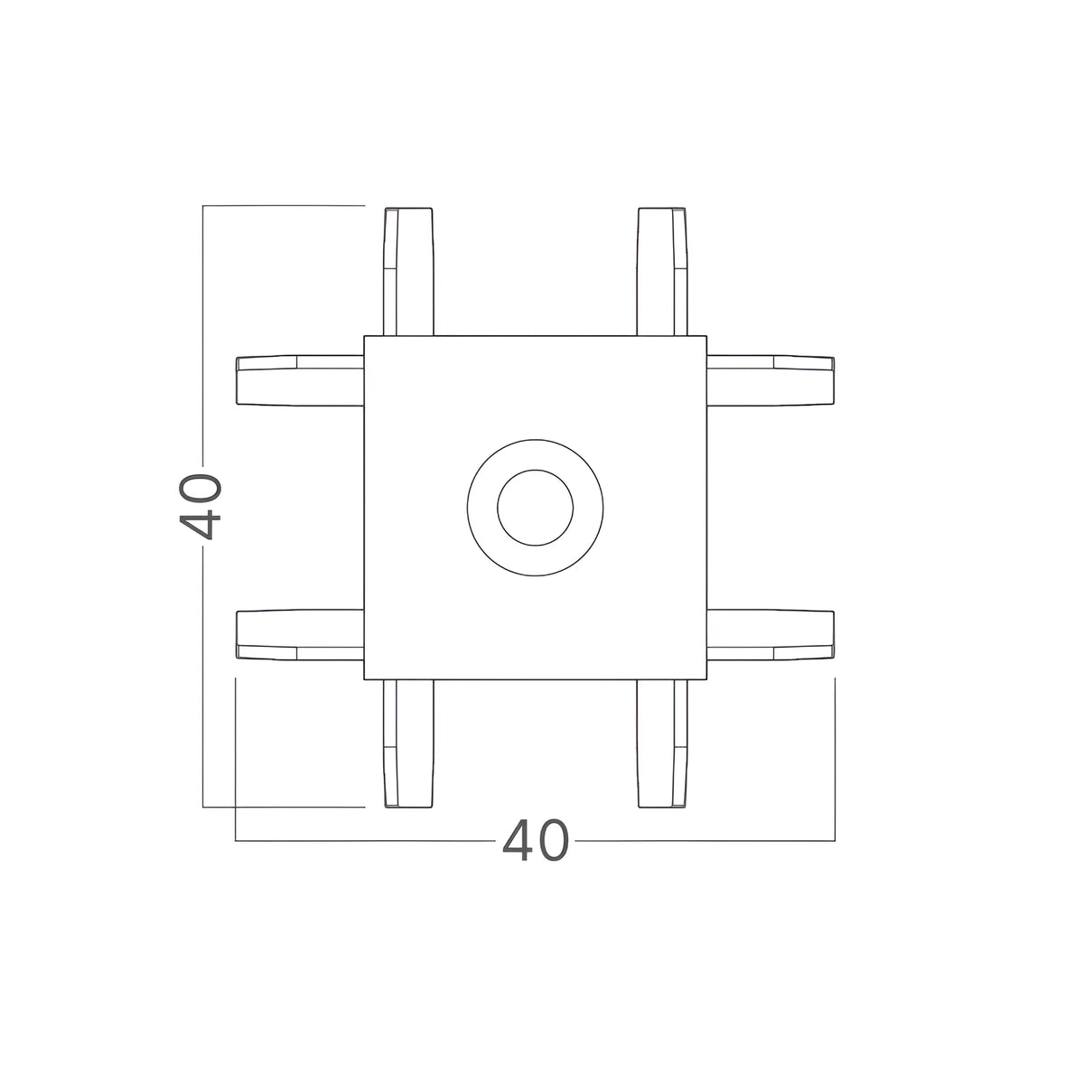 Braytron S20B Connector 48VDC Zwart SR02 MAG. CROSS