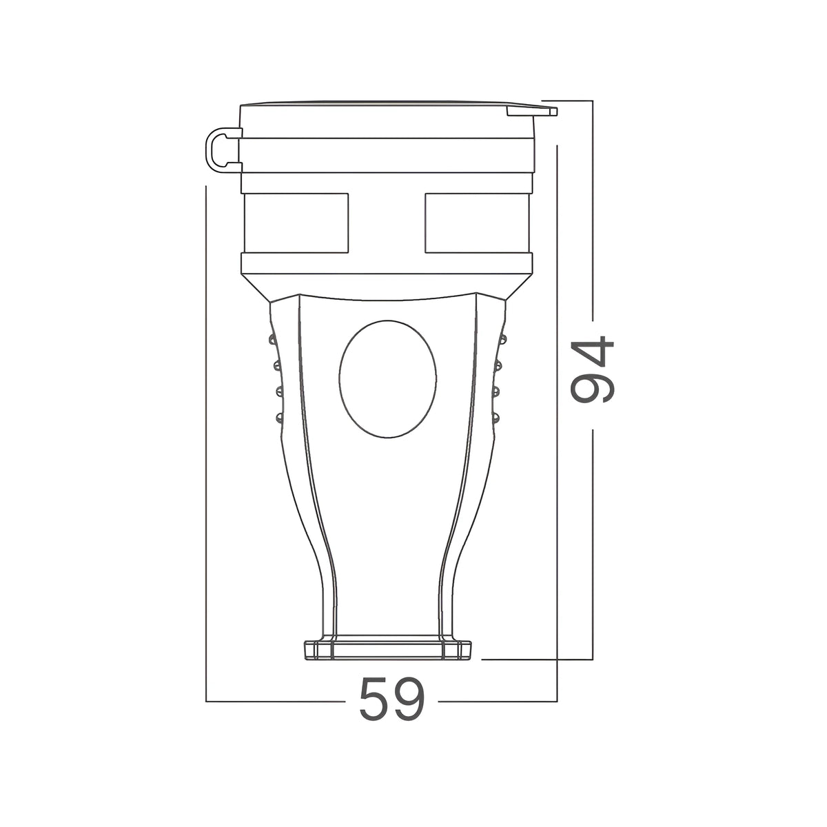 Braytron Ipline Stopcontact/Stekker IP44 TPF01 W/COVER TPE