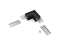 LINEA20 90ste connector zwart /op