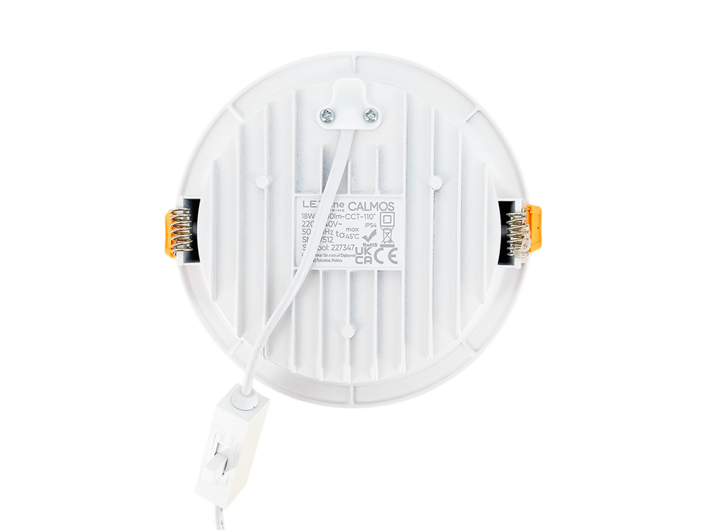 Downlight CALMOS 3CCT (3/4/6,5K) 18W 2100lm rond IP54 Wit PRIME DALI