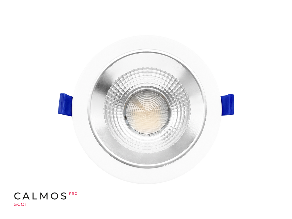 Downlight CALMOS PRO 5CCT (2,7/3/4/5/6K) 24/34W 4080lm 60° rond IP65 wit UGR<19 PRIME