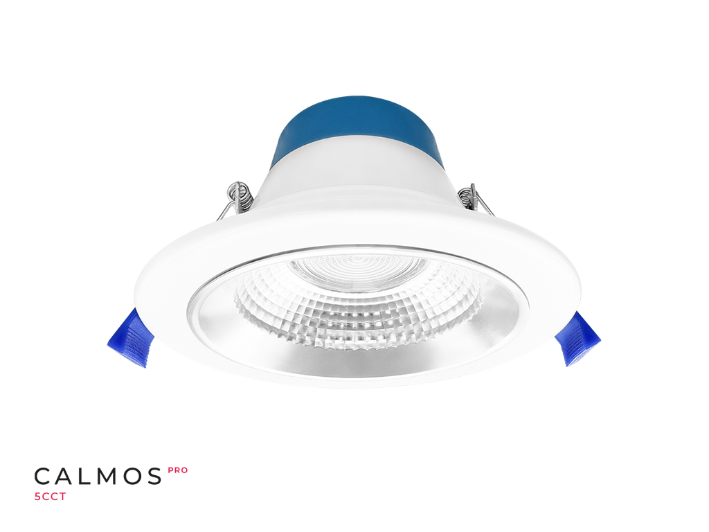 Downlight CALMOS PRO 5CCT (2,7/3/4/5/6K) 15/19W 2280lm 60° rond IP65 wit UGR<19 PRIME