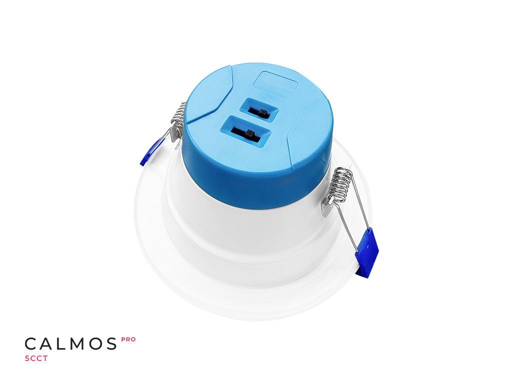 Downlight CALMOS PRO 5CCT (2,7/3/4/5/6K) 24/34W 4080lm 60° rond IP65 wit UGR<19 PRIME
