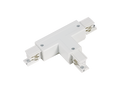 T1-connector voor LUMICANTO POWERTRACK railbaan rechts wit met voeding PRIME
