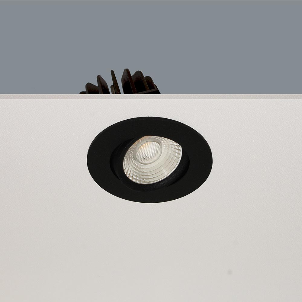 Artdelight Venice 2208 - Inbouwspot - 855lm - Rond - Richtbaar - Zwart