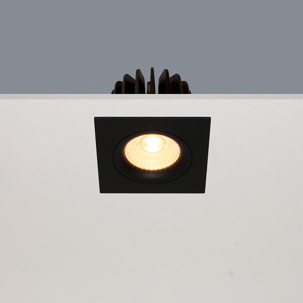 Artdelight Venice 2508 - Inbouwspot - 855lm - Vierkant - Zwart