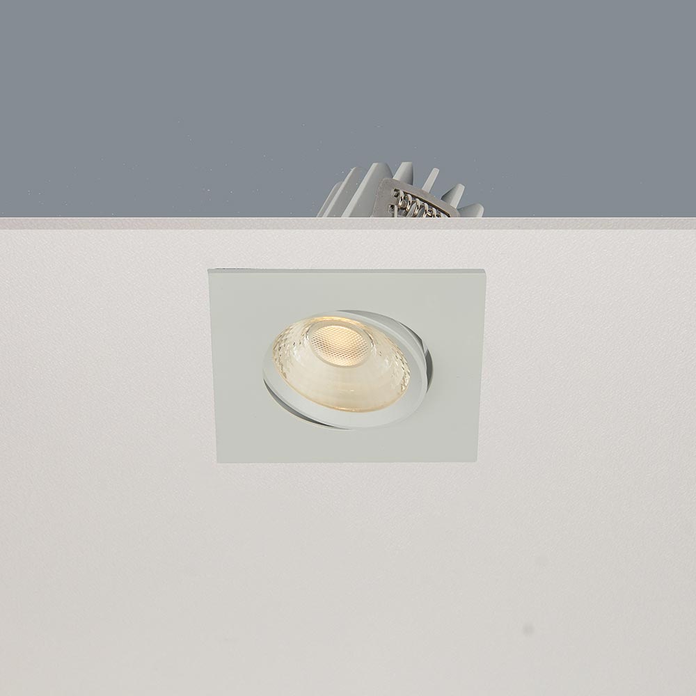 Artdelight Venice 2608 - Inbouwspot - 855lm - Vierkant - Richtbaar - Wit