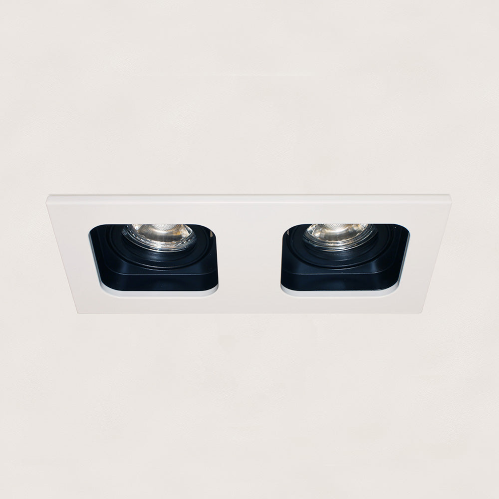 Artdelight Moggio - Inbouwspot - 1 lichts - Wit/zwart