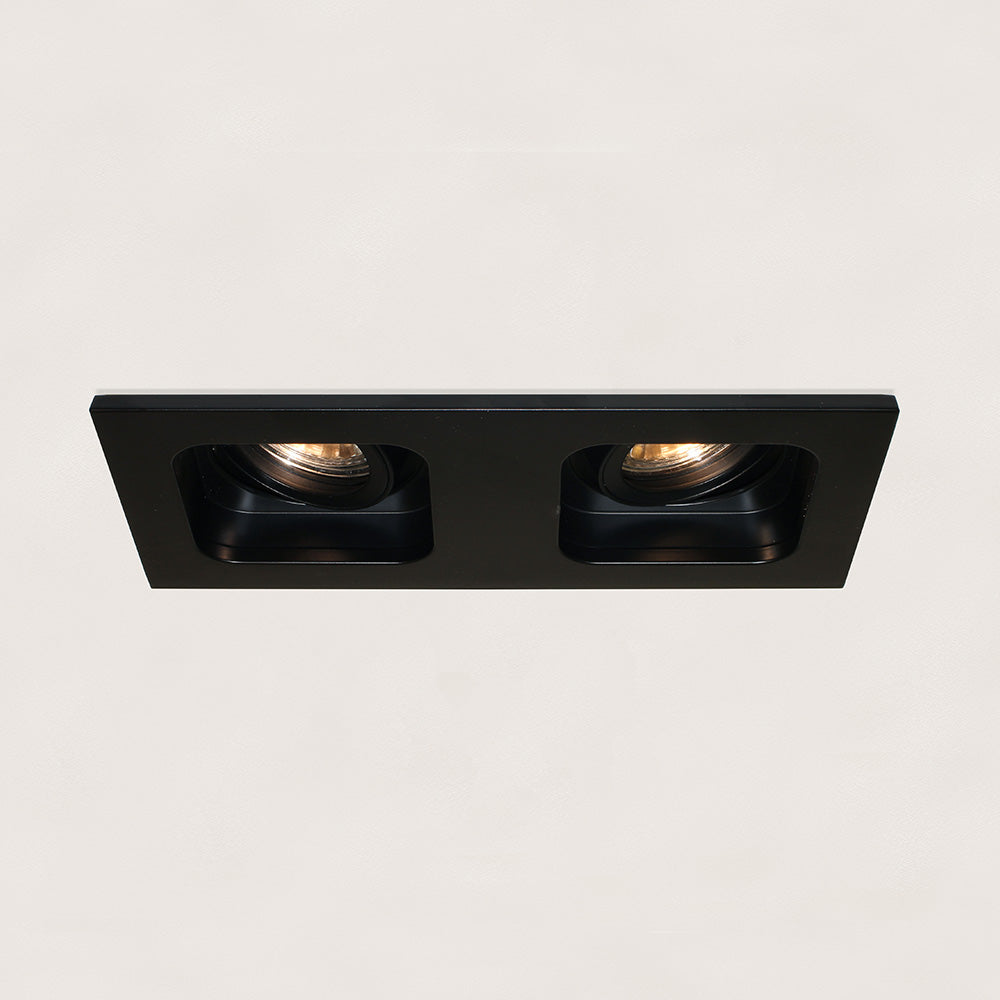 Artdelight Moggio - Inbouwspot - 2 lichts - Zwart