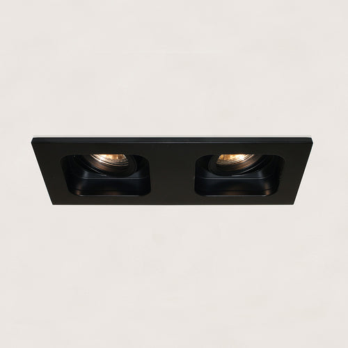 Artdelight Moggio - Inbouwspot - 2 lichts - Zwart