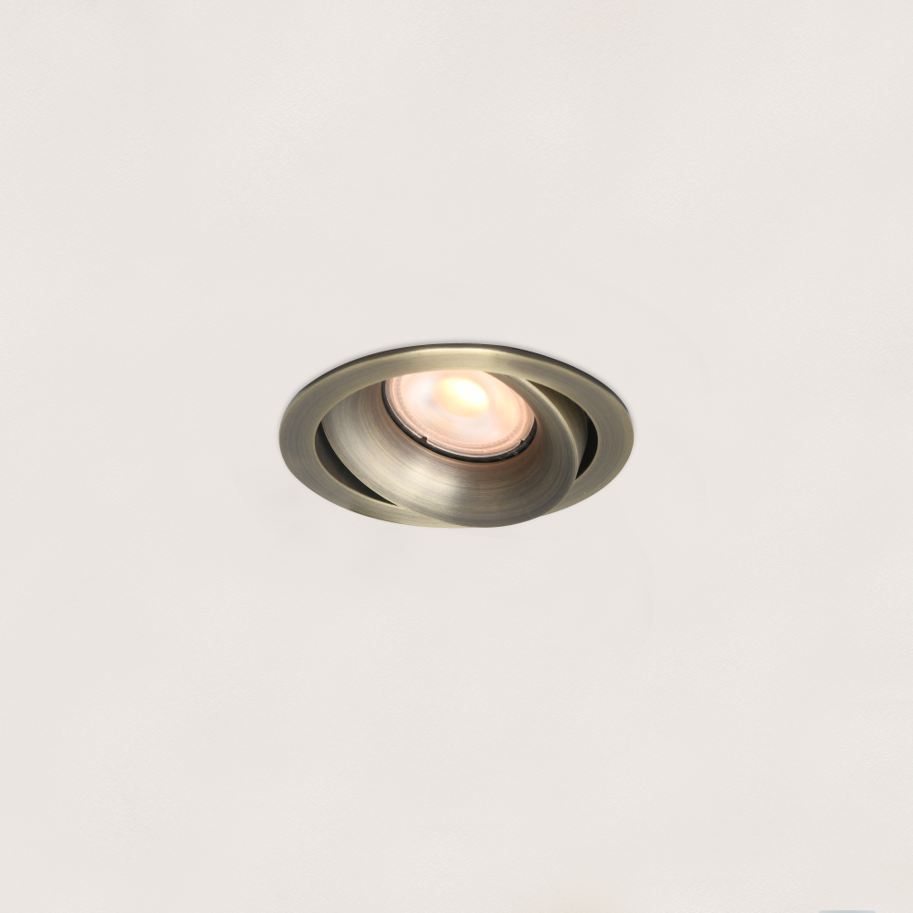 Artdelight Alice - Inbouwspot - Rond - Antiek brons
