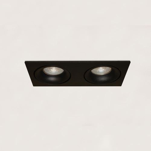 Artdelight Alice - Inbouwspot - 2 lichts - Zwart