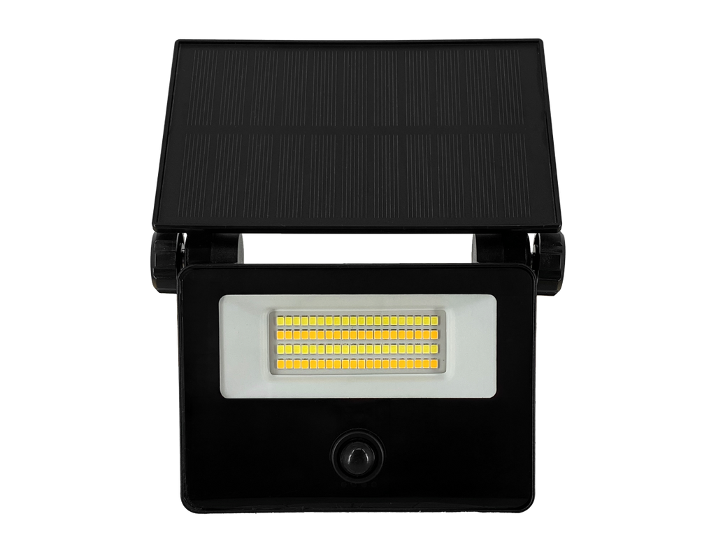 Solar schijnwerper FLOWLITE 3CCT (3/4/6,5K) 10W 1100lm PIR afstandsbediening IP65 zwart LITE