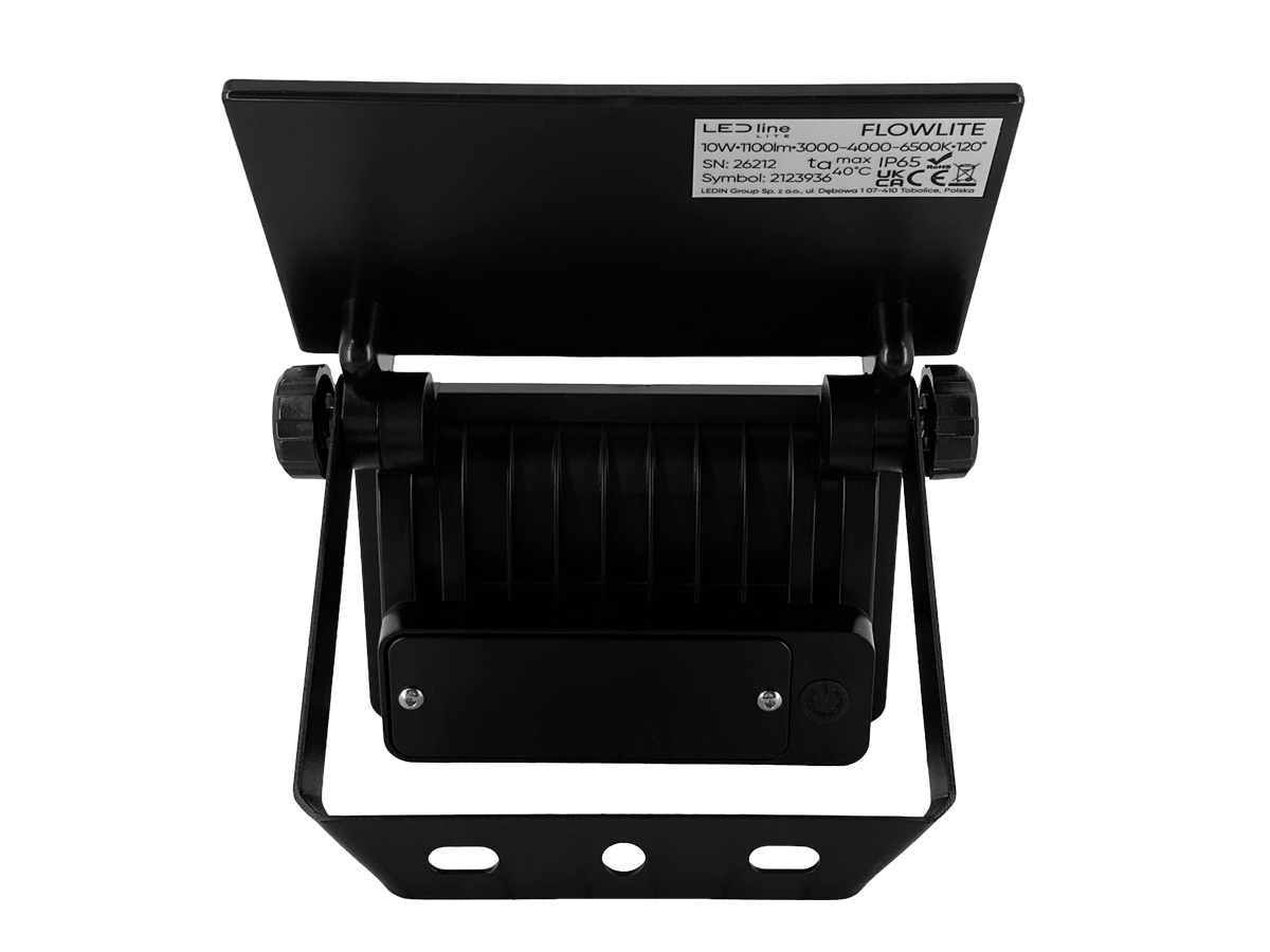 Solar schijnwerper FLOWLITE 3CCT (3/4/6,5K) 10W 1100lm PIR afstandsbediening IP65 zwart LITE