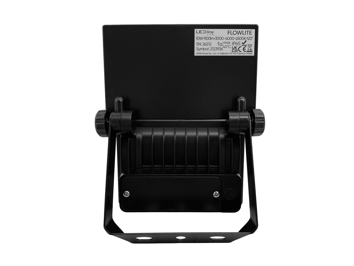 Solar schijnwerper FLOWLITE 3CCT (3/4/6,5K) 10W 1100lm PIR afstandsbediening IP65 zwart LITE
