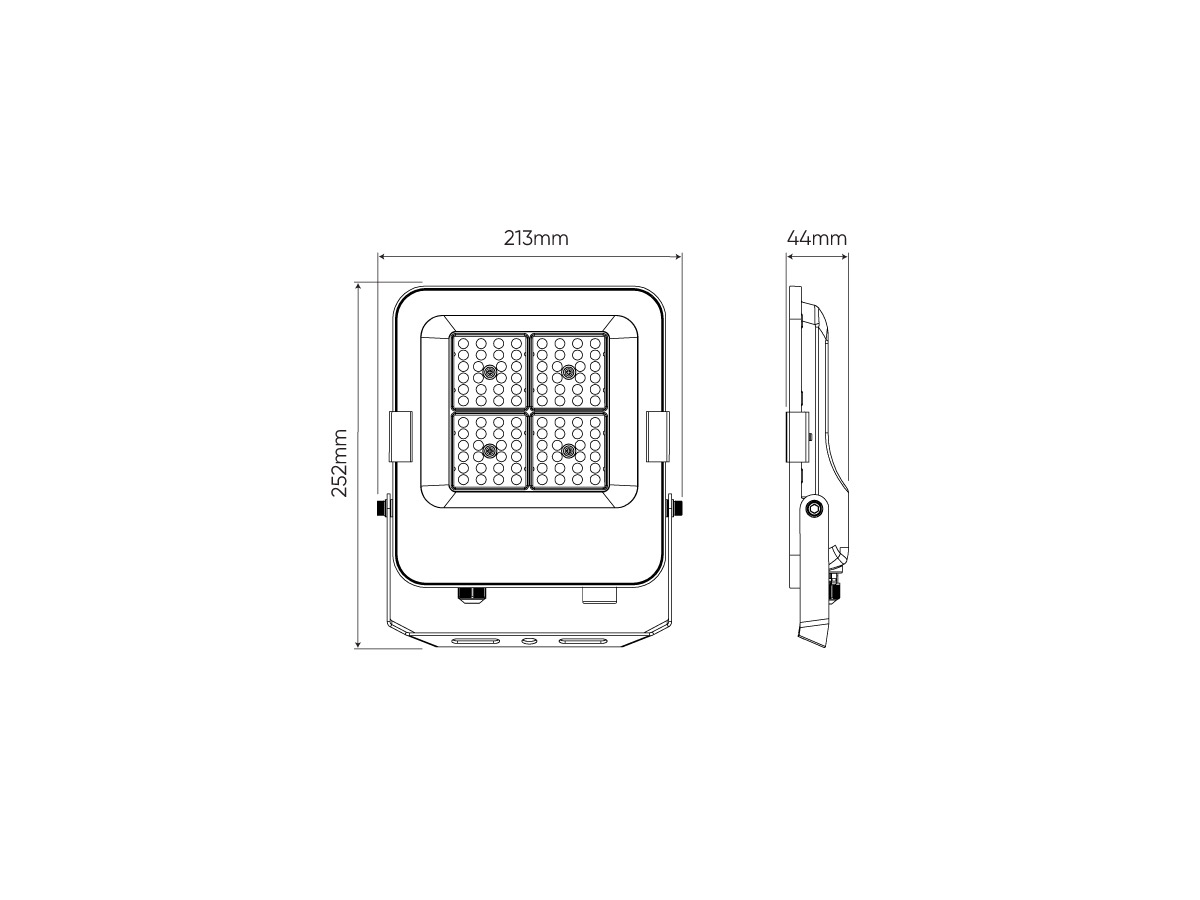 FLOODLIGHT 3CCT (3K/4K/5K) 30W 4200lm 120° IP66 PRIME