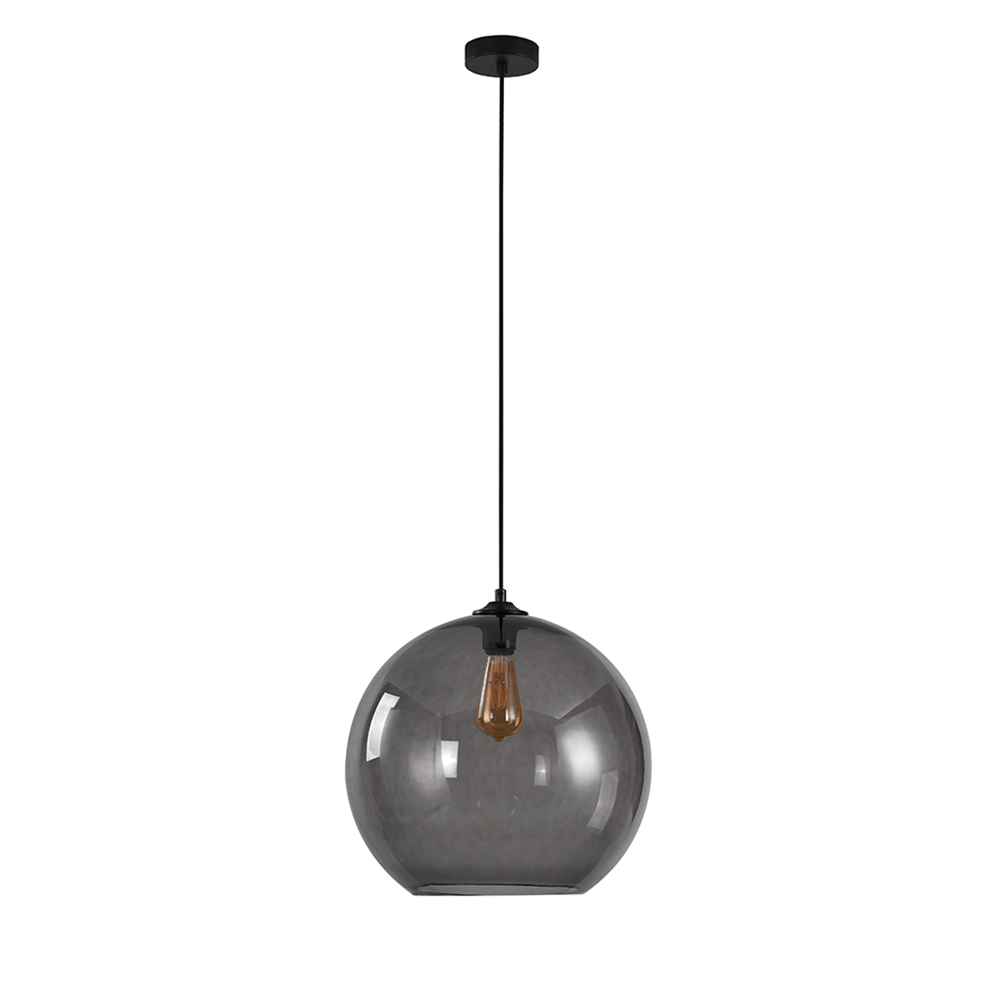Artdelight Marino - Hanglamp - Ø40cm - Grijs glas