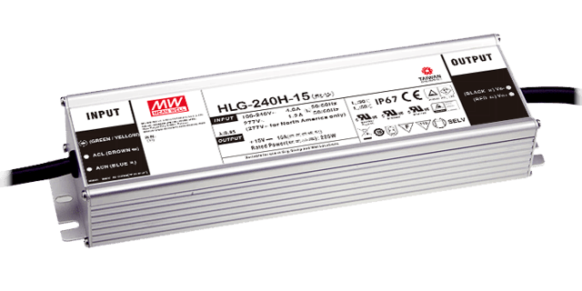 HLG-240H-12A 16A PSU 192W 12V IP65