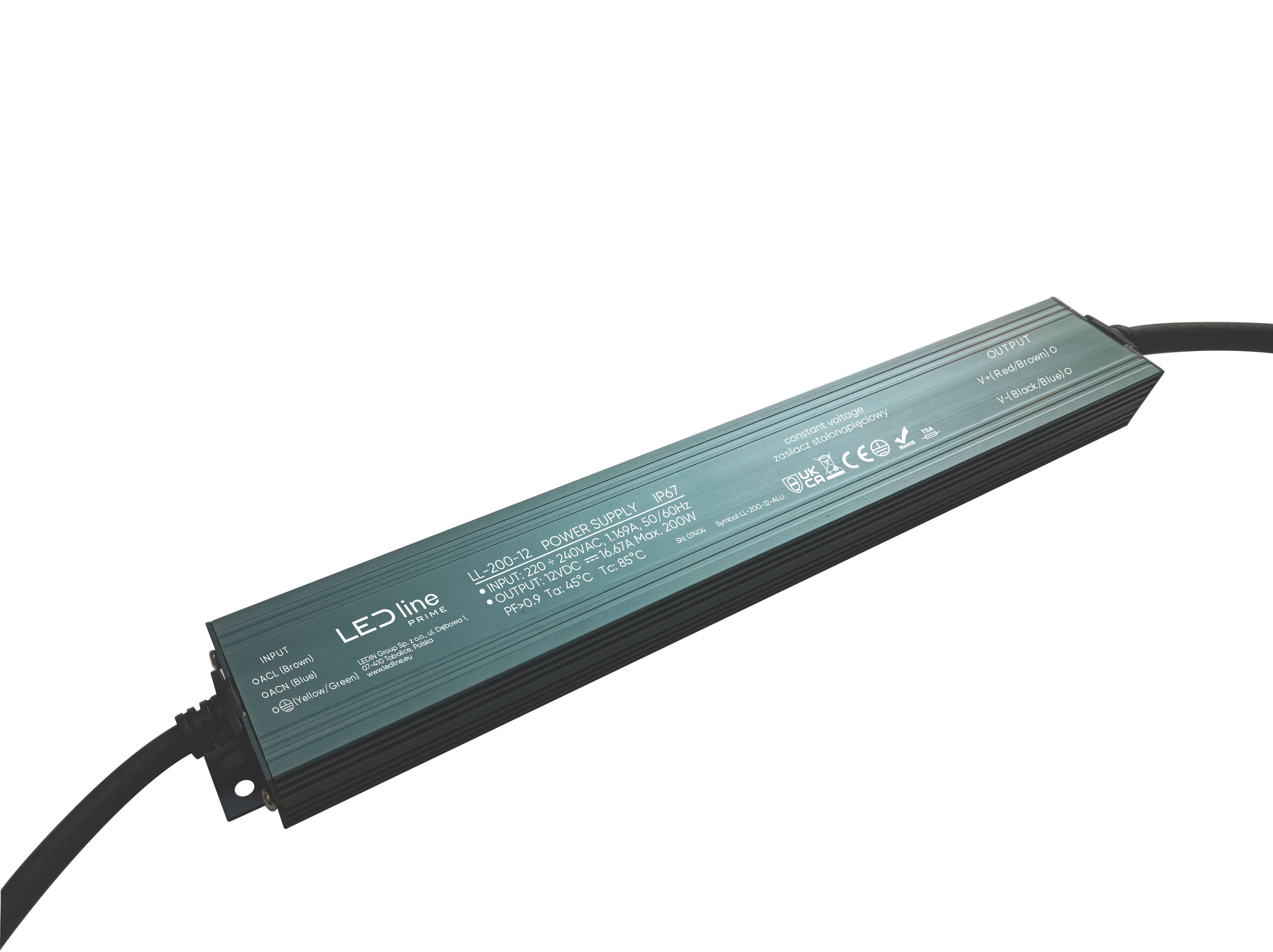 PSU 200-12 IP67 200W 12V Aluminium PRIME