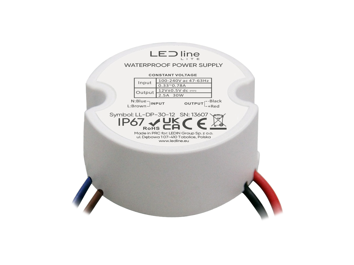 InbouwPSU 12V 30W IP67 LITE