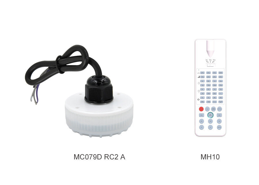MERRYTEK microgolf bewegingssensor 15m RC2 A 3-staps DIM 0-10V 12/24V IP65