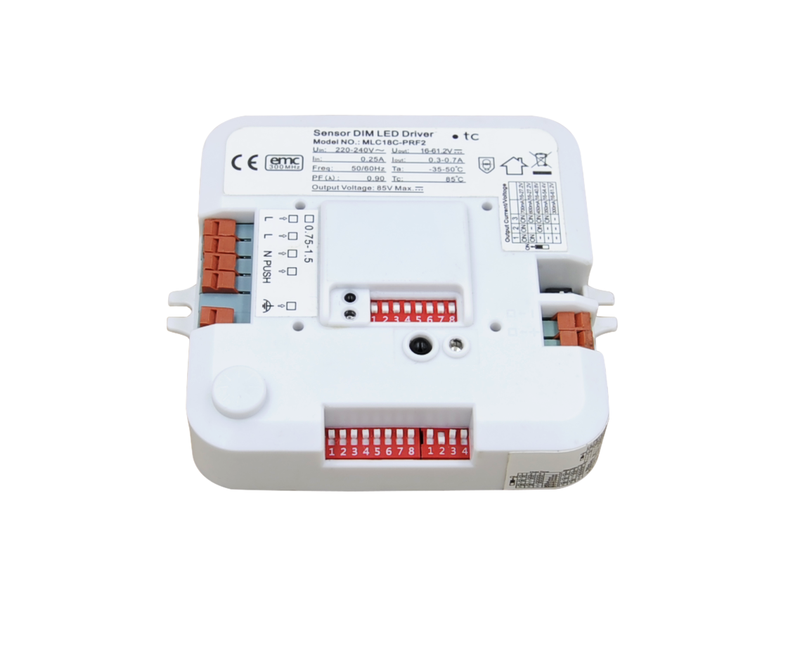 MERRYTEK constante stroom PSU 300-700mA max 85V met bewegingssensor MV 8m RF SYNC 2-traps DIM