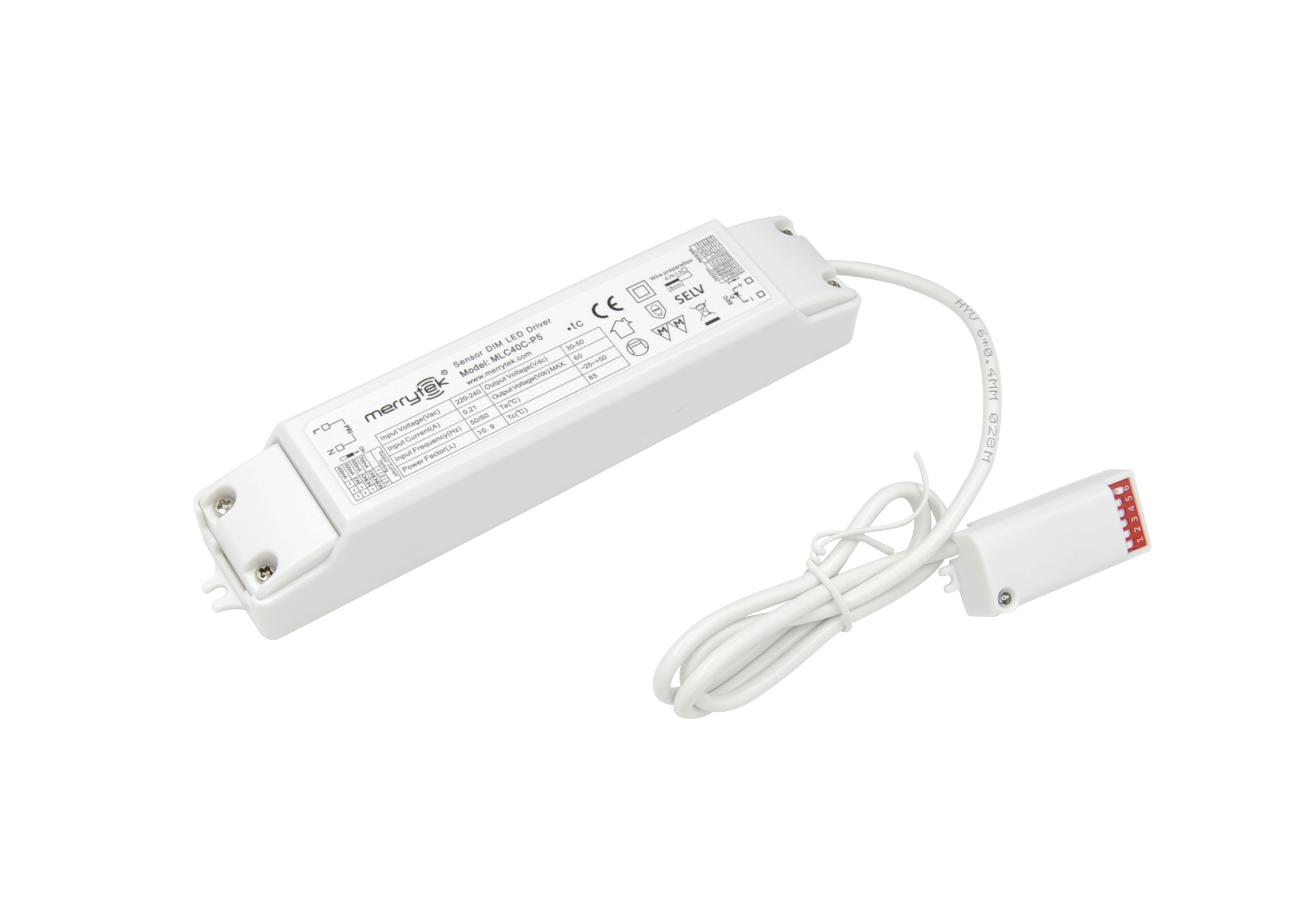 MERRYTEK constante stroom PSU 400-700mA 30-50V met bewegingssensor 6m MV 3-traps DIM