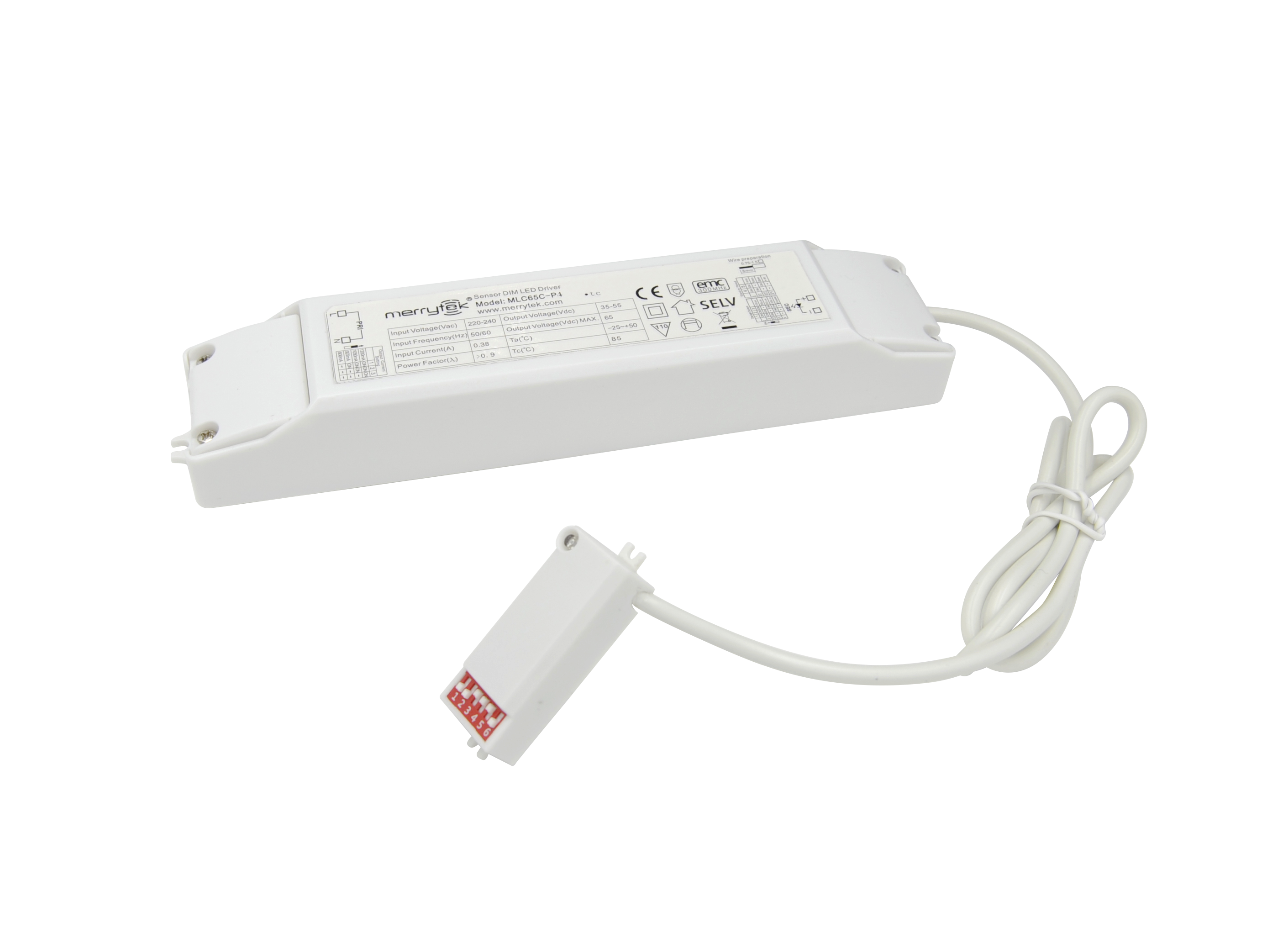 MERRYTEK constante stroom PSU 800-1200mA 35-55V met bewegingssensor MV 2-traps DIM