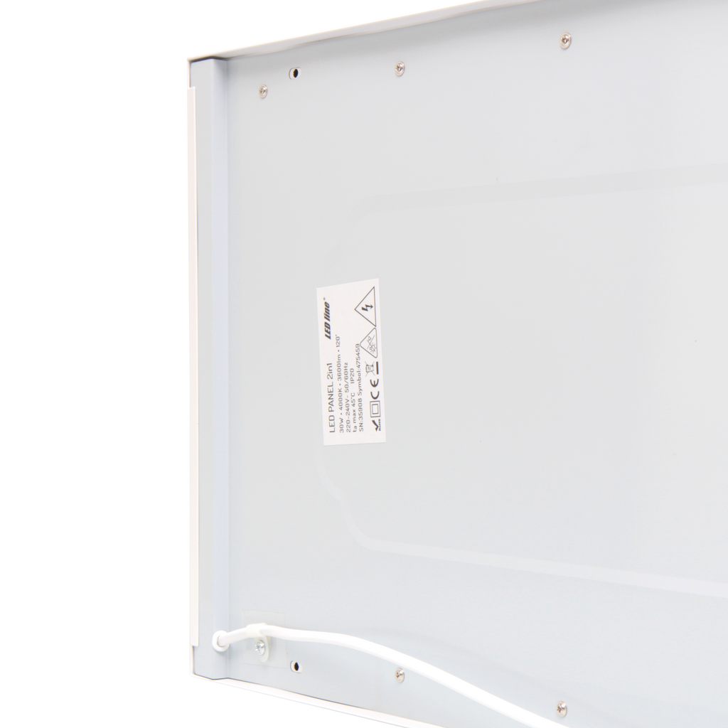 Backlit Paneel 2in1 4000K 30W 3600lm IP20 30x120cm wit Oppervlak/Inbouw PRIME