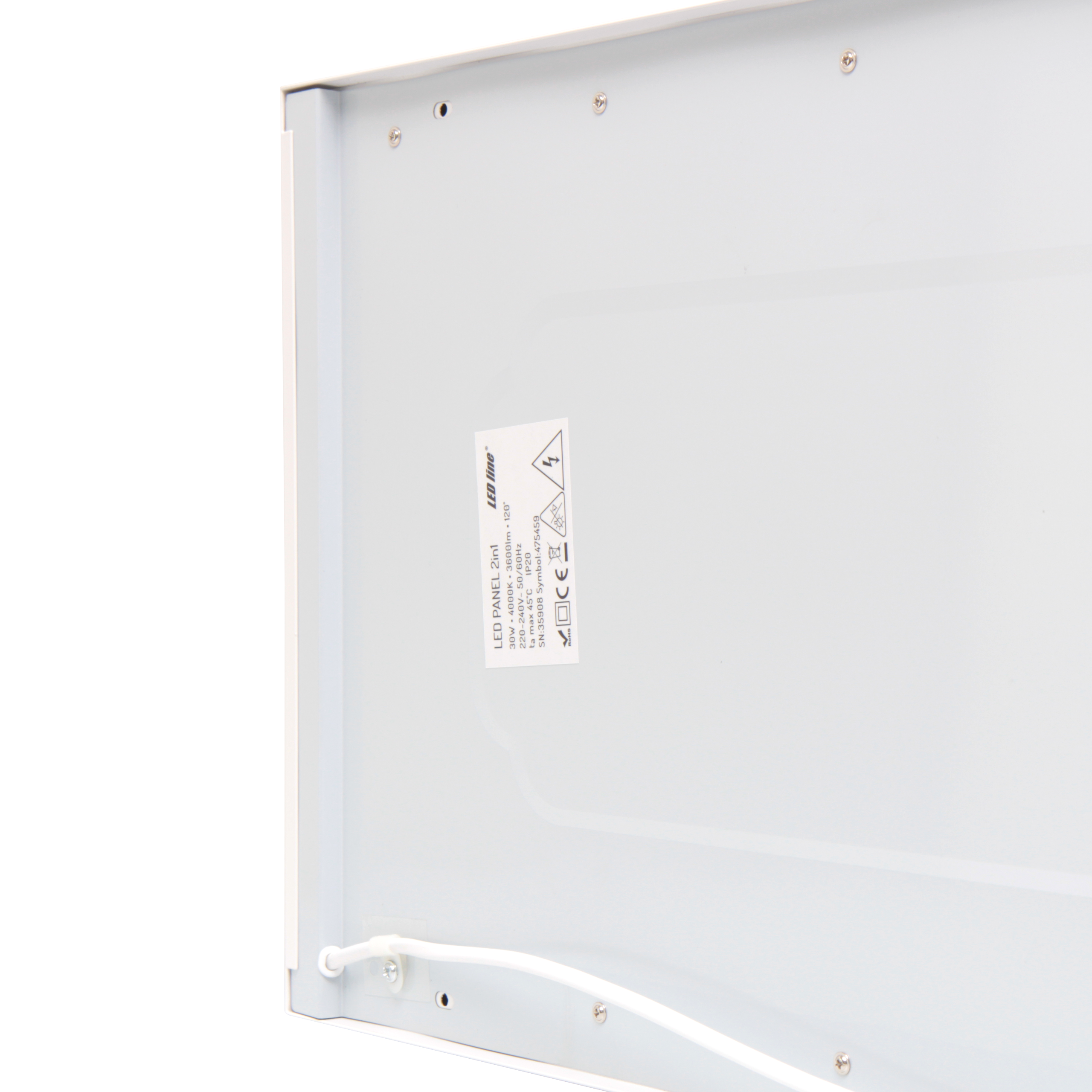 Backlit Paneel 2in1 4000K 30W 3600lm IP20 30x120cm wit Oppervlak/Inbouw PRIME
