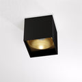 Artdelight Brock - Opbouwspot - Zwart/mat goud