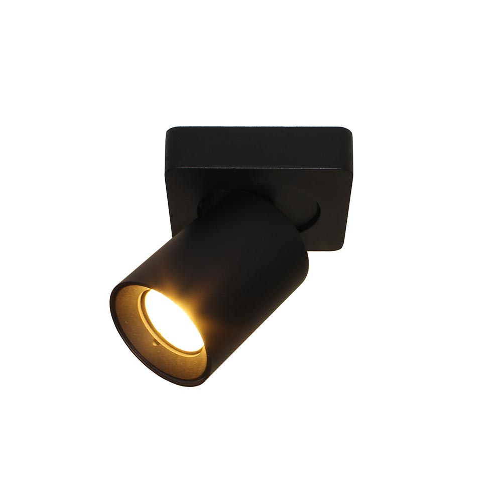 Artdelight Megano - Opbouwspot - 1 lichts - Zwart