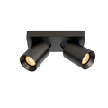 Artdelight Megano - Opbouwspot - 2 lichts - Metallic antraciet
