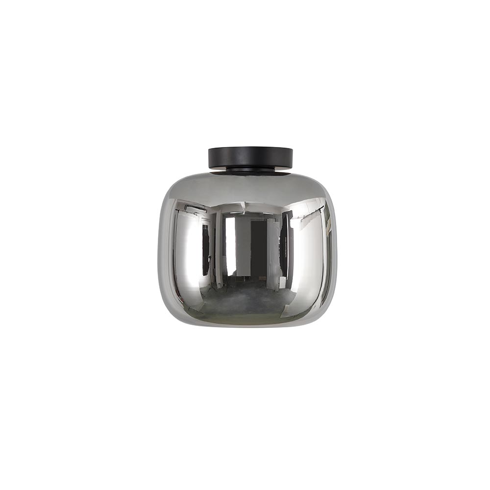 Artdelight Preston - Plafonnière - Ø24cm - Titan glas
