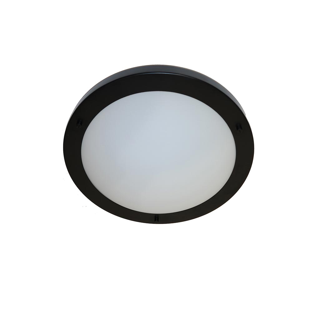 Artdelight Yuca - Plafonnière - Ø31cm - Zwart