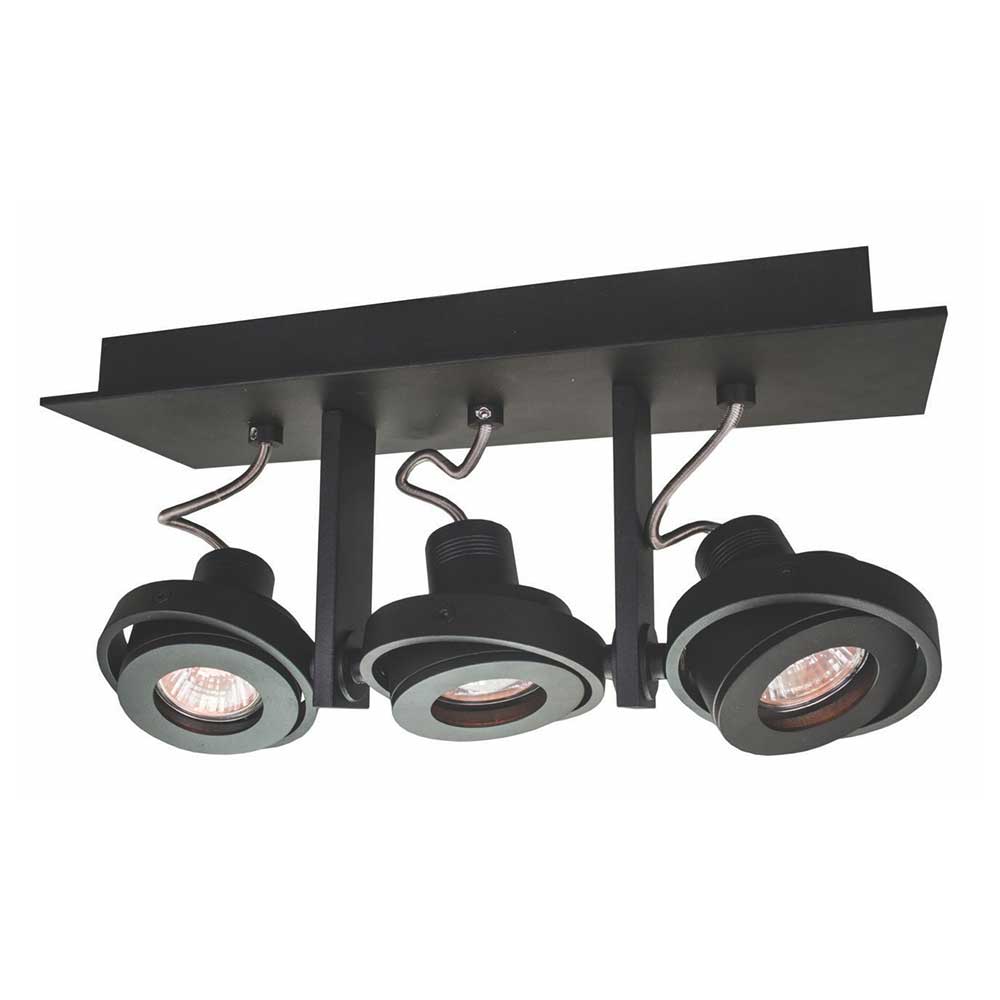 Artdelight Meist - Opbouwspot - 3 lichts - Zwart