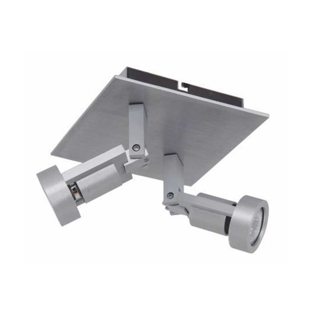 Artdelight Tech - Opbouwspot- 2 lichts - Vierkant - Aluminium