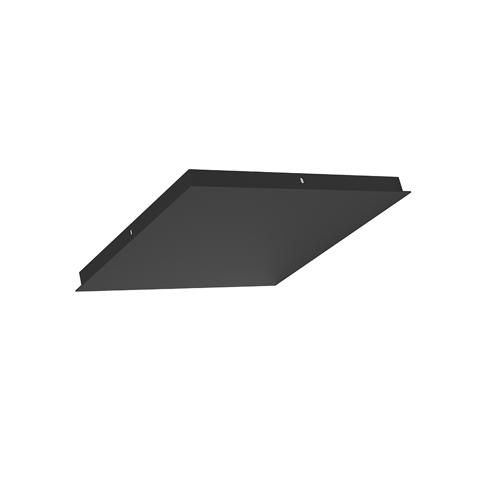 Artdelight Plate - Hanglamp - 35x35cm - Excl. gaten - Zwart