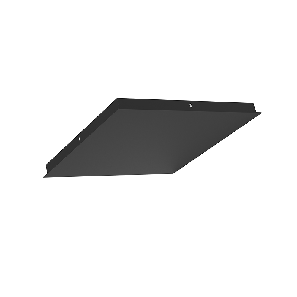 Artdelight Plate - Hanglamp - 45x45cm - Excl. gaten - Zwart