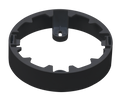 Downlight MOLLY Ronde inbouwring voor opbouwmontage 9W zwart LITE