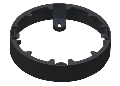 Downlight MOLLY Ronde inbouwring voor opbouwmontage 12W zwart LITE