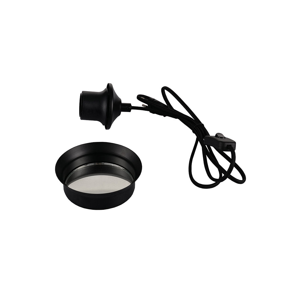 Artdelight Mirror - Ring/Tafellamp - Zwart